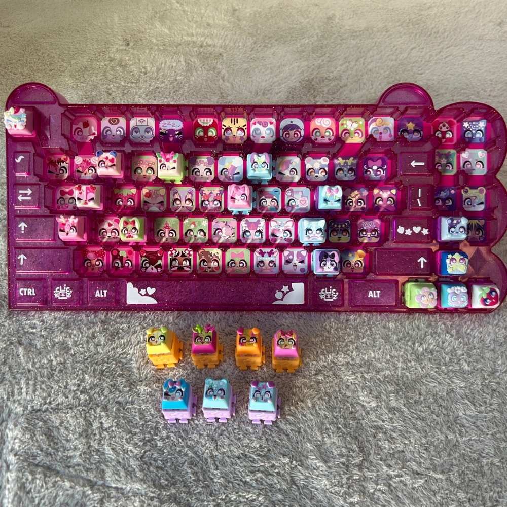 Clickeez Series 1 Keyboard + 23 Clickeez Keys 16 Series 1 & 7 Series 2